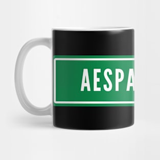 aespa Street Sign Mug